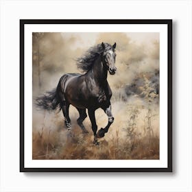 Golden Meadow Harmony Art Print