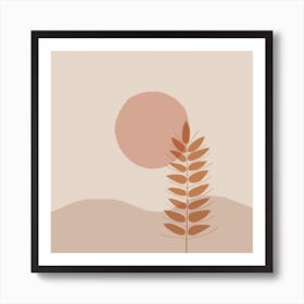 Wheat Field At Sunset Art Print