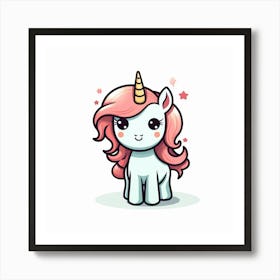 Cute Unicorn 326 Art Print