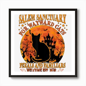 Black Cat Halloween Shirt Funny Kitten Lover Gift Vintage Art Print