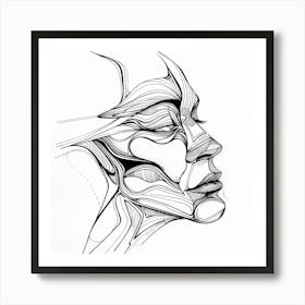 Face Of A Woman 1 Art Print