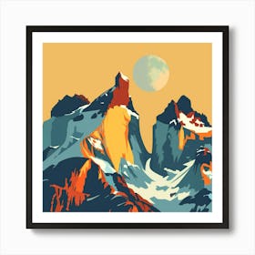 Chilean Mountains 3 Art Print