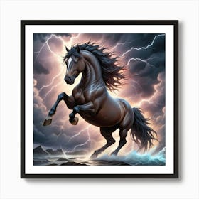 Lightning Horse 38 Art Print