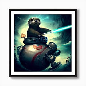 Star Wars Otter 3 Art Print