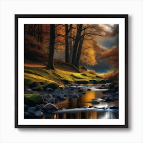 Autumn In The Woods 15 Art Print