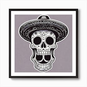 Day Of The Dead Skull 25 Art Print