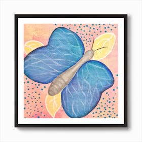 Blue Butterfly Art Print