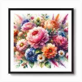 Bouquet Of Flowers 2 Art Print