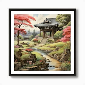 In The Garden Nara Park Japan Art Print 1 Art Print