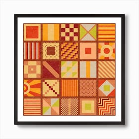 Pattern Square Art Print