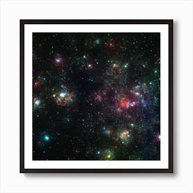 Galaxy Cluster Art Print