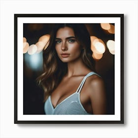 Portrait Of A Beautiful Woman 2 Art Print