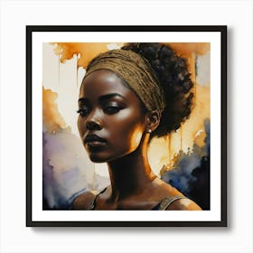 Afro-American Woman 1 Art Print