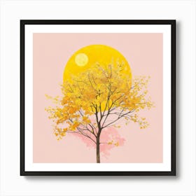 Yellow Tree Art Print