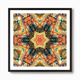 Psychedelic Mandala 84 Art Print