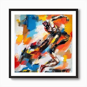 Abstract Of A Dancer Art Print