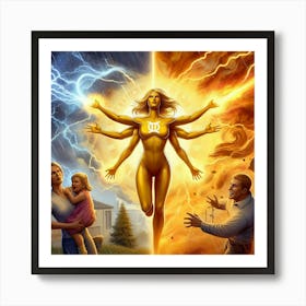 Gemini Super Mom #8 Art Print