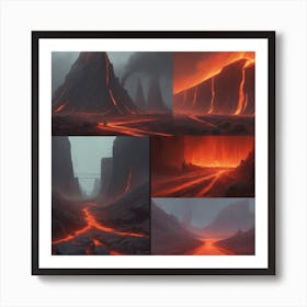 Lava Landscape 2 Art Print