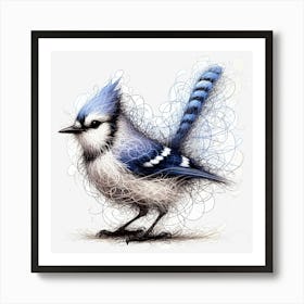 Bluejay ~Reimagined 13 Art Print