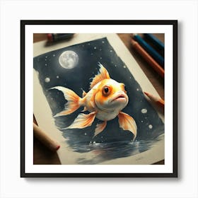 Goldfish 9 Art Print