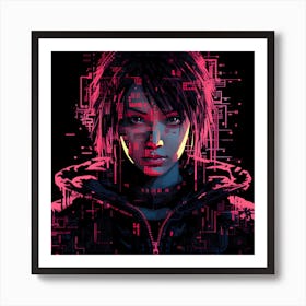 ASCII Punk Princess Art Print