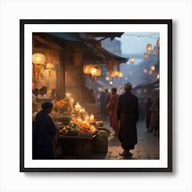 Egyptian Market Art Print