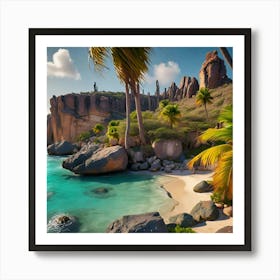 St Lucia Beach Art Print