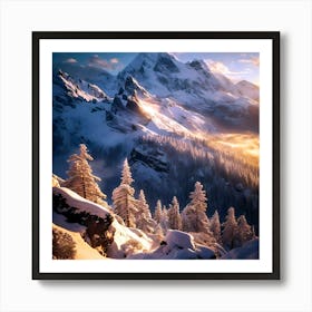 Snowy Mountains 2 Art Print