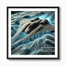 Aquasurge Recon Fighter Water Cloaking Fields Art Print