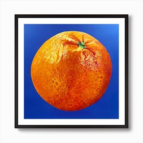 Big Orange Pop Art Square Art Print