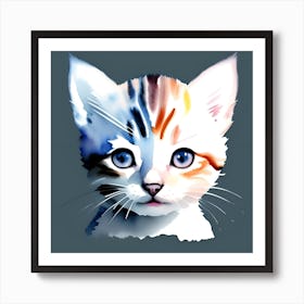 Portrait Of A Cat Art Print