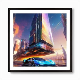 Futuristic City 146 Art Print