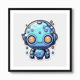 Robot Sticker 5 Art Print