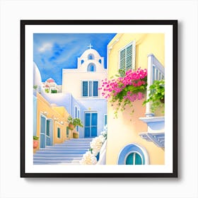 Santorini Art Print