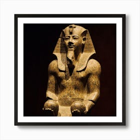 Egyptian Statue Art Print