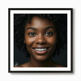 Portrait Of African American Woman Art Print