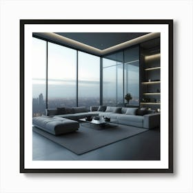 Modern Living Room Art Print