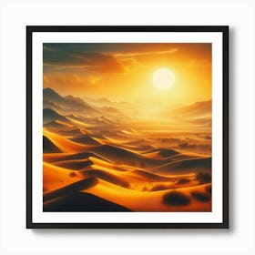 Desert Landscape 3 Art Print