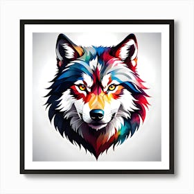 Wolf Head 8 Art Print