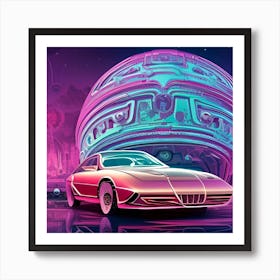 Futuristic Car 8 Art Print