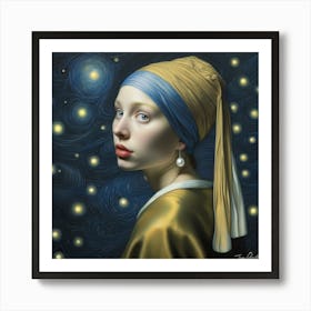 Girl With A Pearl Earring Art Print 1 Art Print