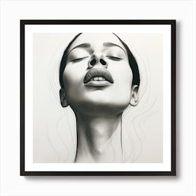 Face Of A Woman Art Print