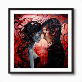 Lovers By Csaba Fikker 82 Art Print