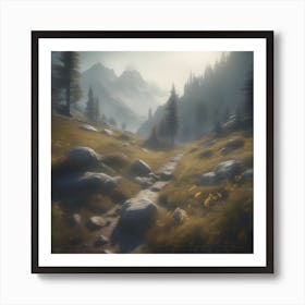 Path In The Woods 13 Art Print