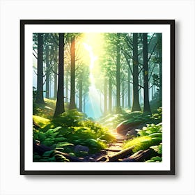 Forest Path 3 Art Print