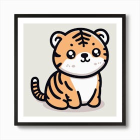 Cute Tiger 14 Art Print