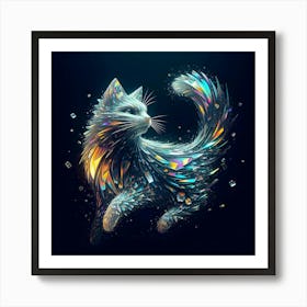 Abstract Cat 4 Art Print