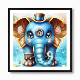 Steampunk Elephant Art Print