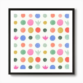 Happy Dots Print Art Print