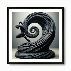 Wave Sculpture Art Print